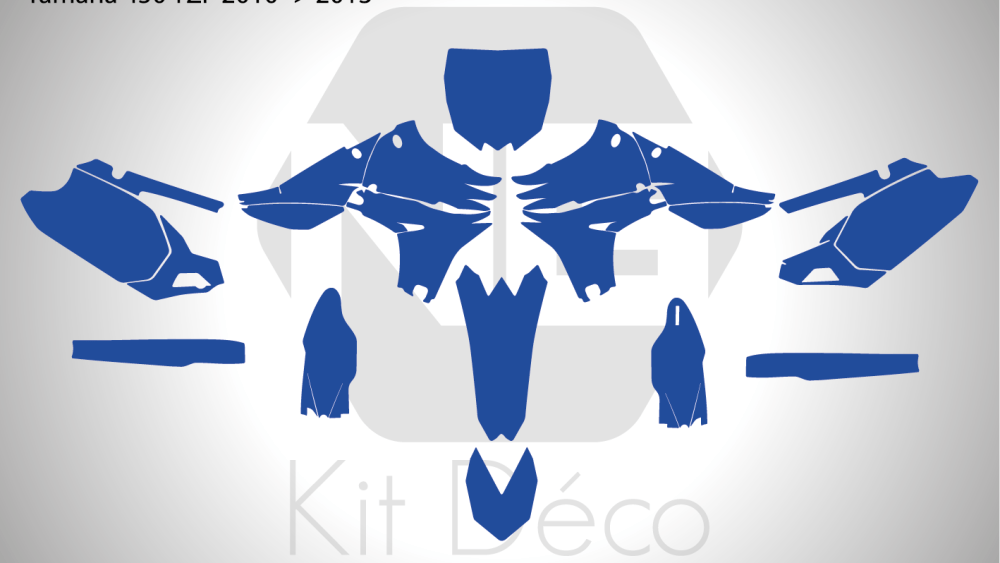 gabarit template yamaha 450 yzf 2010 2011 2012 2013 motocross mx vector_Plan de travail 1