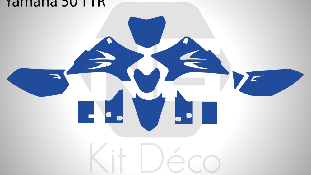 gabarit template yamaha 50 ttr motocross mx vector