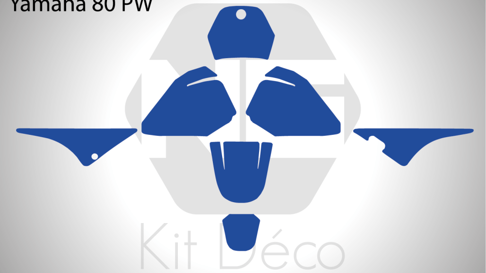 Gabarit / Template YAMAHA 80 PW