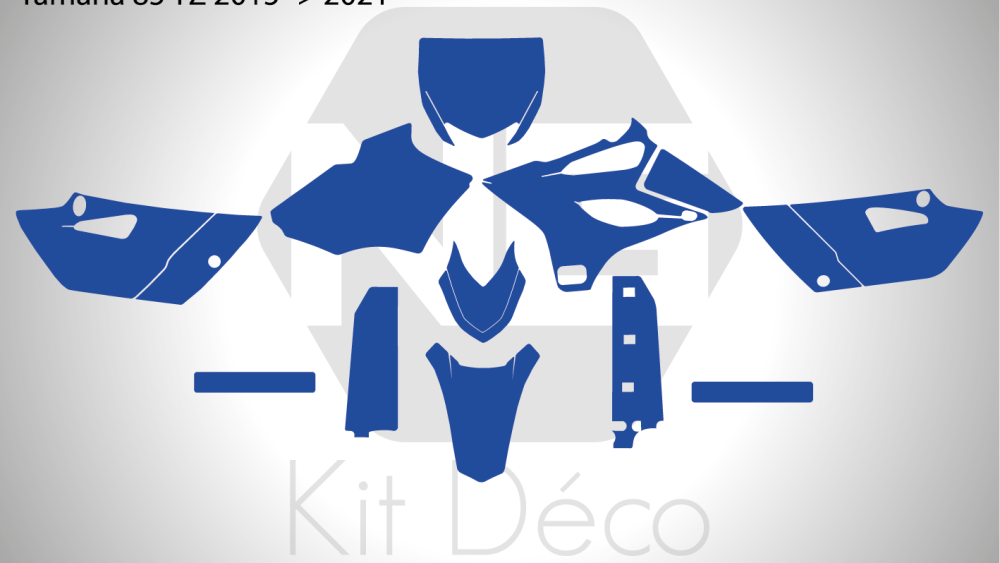 gabarit template yamaha 85 yz 2015 2016 2017 2018 2019 2020 2021 motocross mx vector