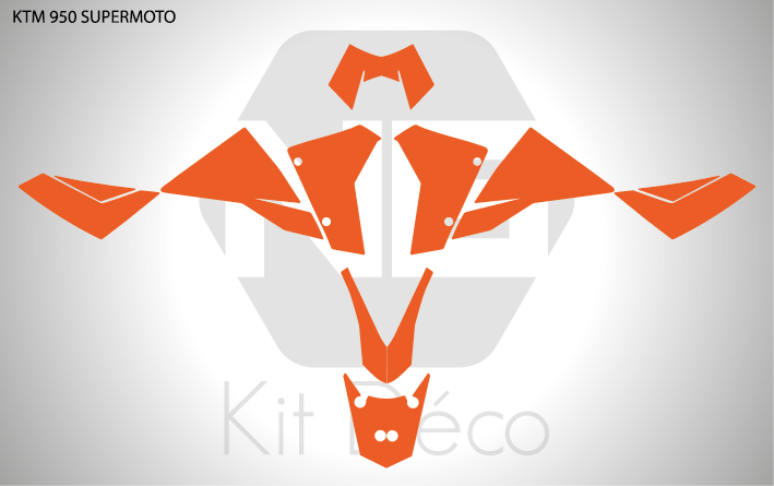 Gabarit / Template KTM 950 SUPERMOTO