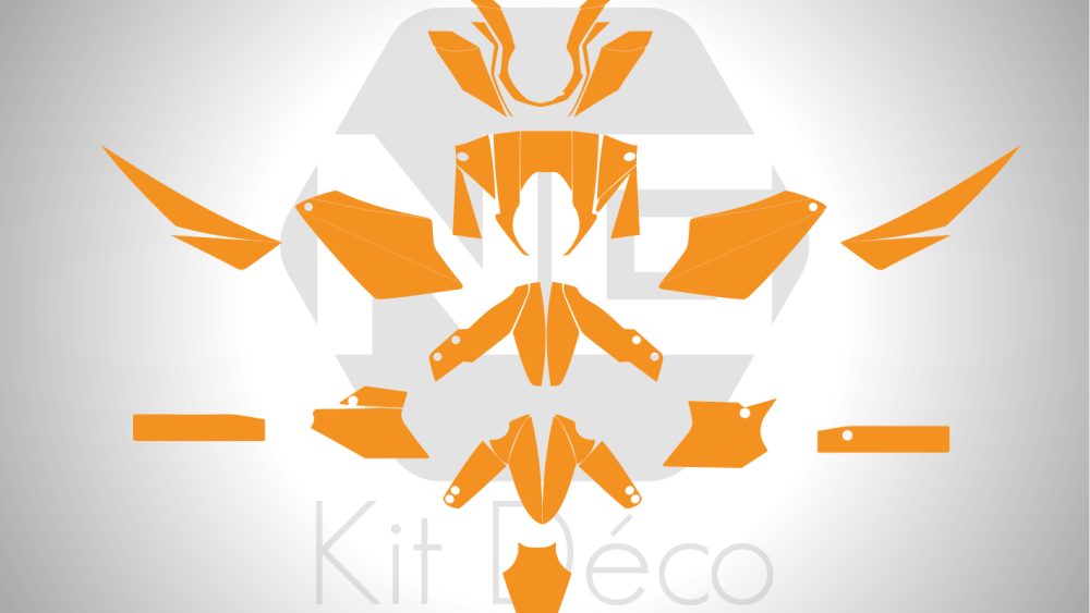 Gabarit / Template KTM SUPER DUKE 990 2005 -> 2016
