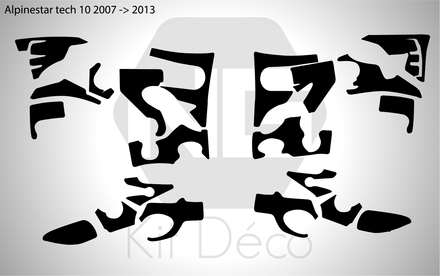 Gabarit template botte alpinestar tech 10 2007 2008 2009 2010 2011 2012 2013 ng fichier vectoriel_Plan de travail 1