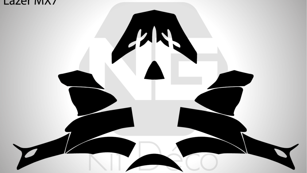 Gabarit / Template casque Lazer MX7