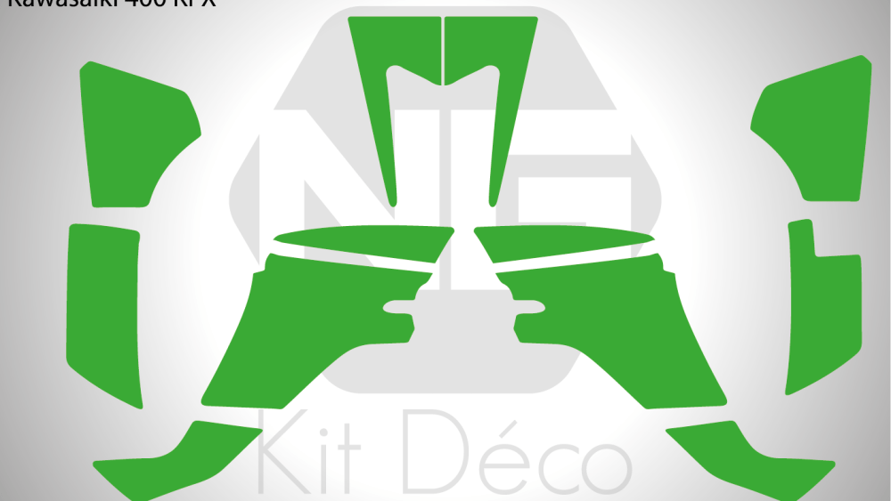 gabarit template kawasaki quad atv 400 kfx vector_Plan de travail 1