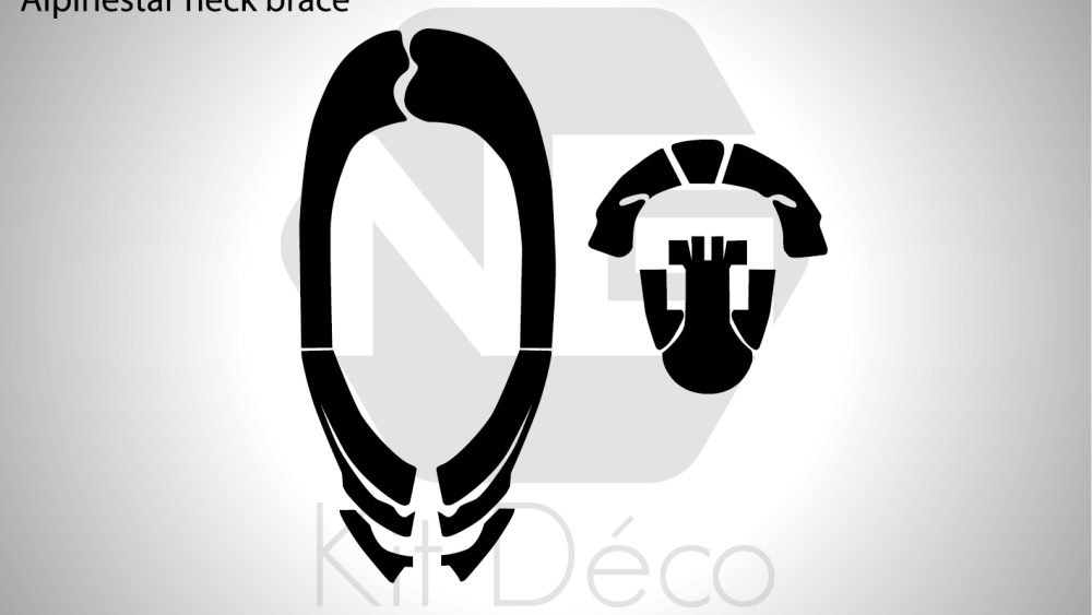 gabarit template neck brace alpinestar neck brace ng vectoriel fichier_Plan de travail 1