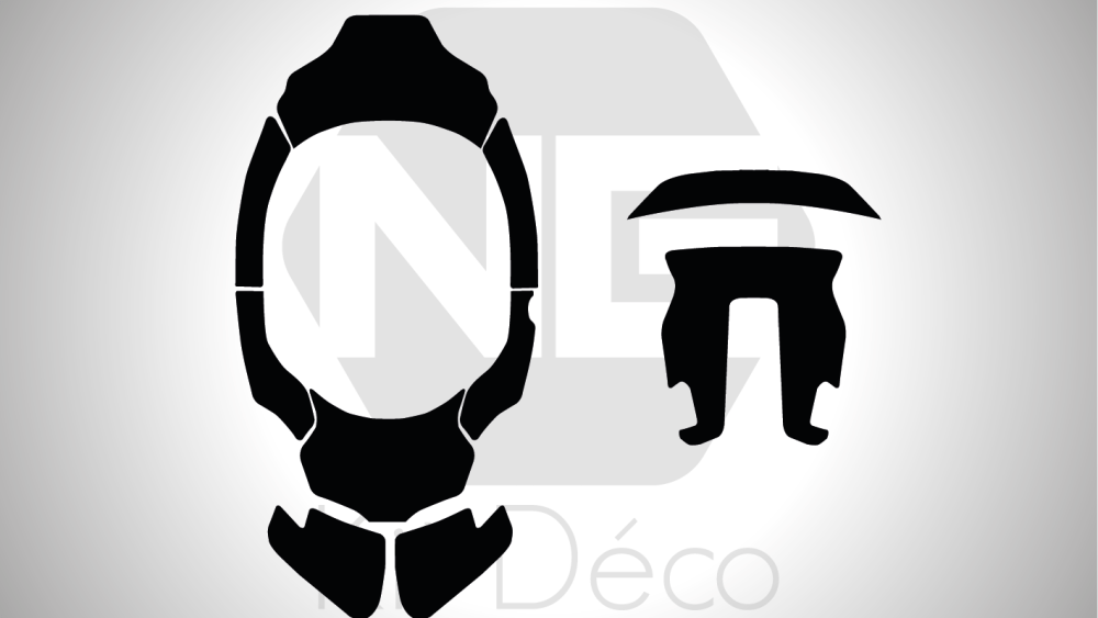 gabarit template neck brace leatt brace 6.5 ng vectoriel fichier_Plan de travail 1