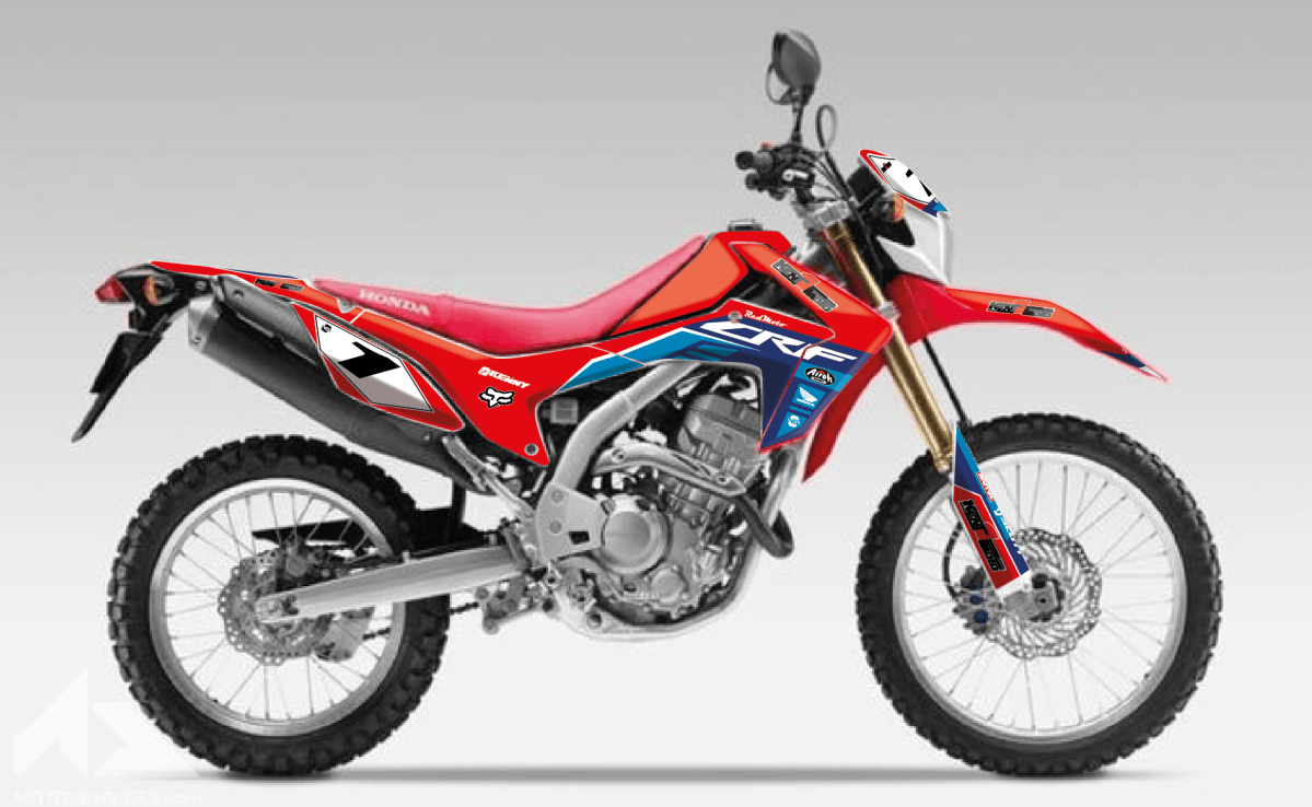 Kit déco HONDA HM CRFX / CRF RX / CRE / XR KENT1MOTO 2023 125 150 200 ...