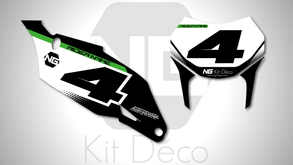 kit déco fond de plaque numéro kawasaki enduro kxf x 250 450 2019 2020 2021 2022 2023 motocross vibes decals stickers graphics autocollant grafico_Plan de travail 1