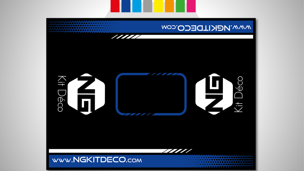 tapis de sol moto motocross quad ssv ng spike ng kit déco carpet 140 x 190 bleu_Plan de travail 1