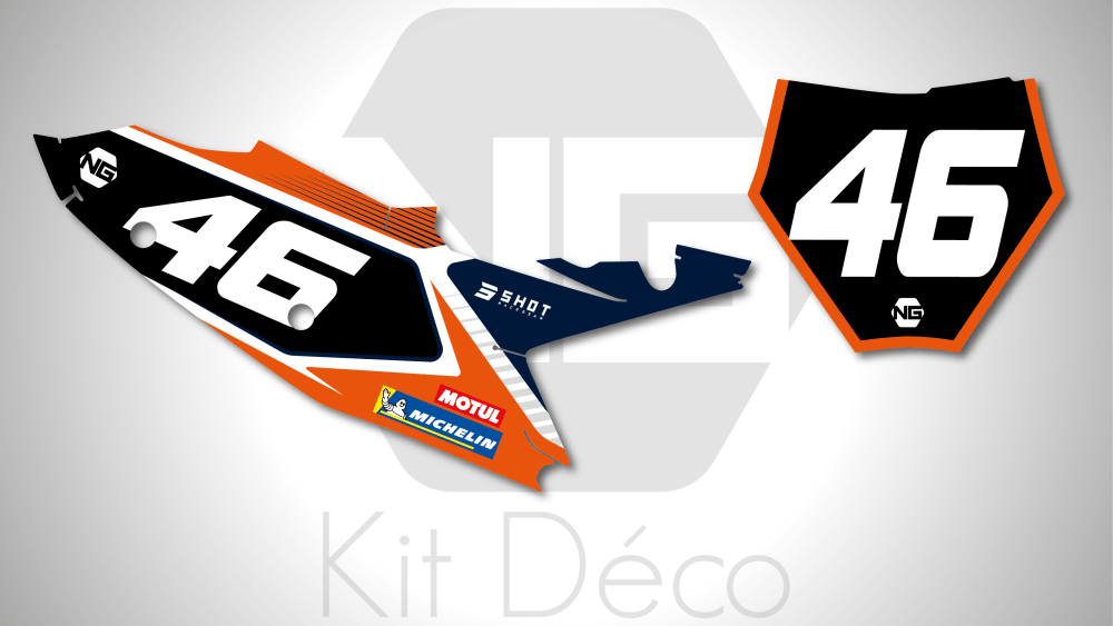kit déco fond de plaque numéro 125 250 350 450 sx sxf ktm 2023 2024 ng motocross team dafy 2023 decals stickers graphics autocollant adhesifs_Plan de travail 1