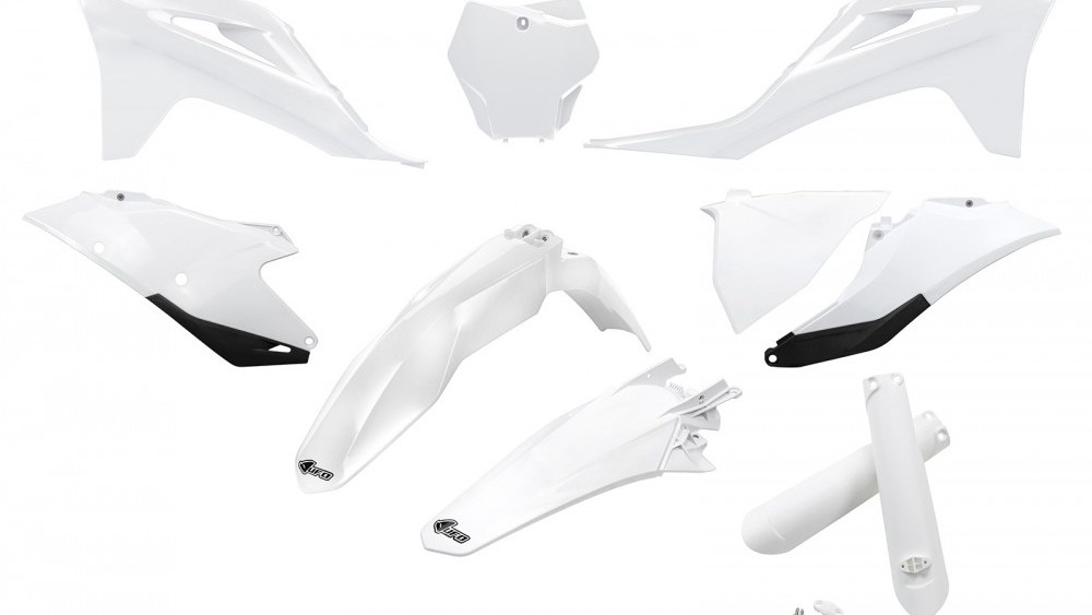 full kit plastique gasgas 125 250 350 450 mc mcf 2021 2022 2023 blanc kit plast