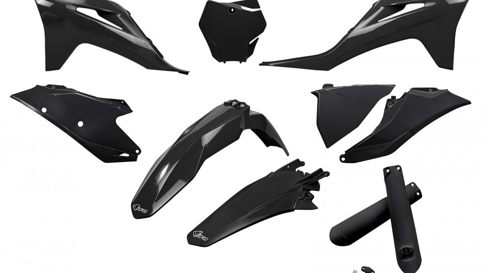 full kit plastique gasgas 125 250 350 450 mc mcf 2021 2022 2023 noir kit plast
