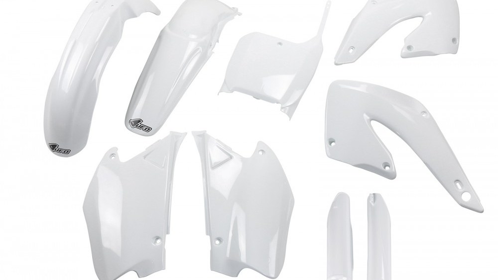 full kit plastique honda 125 250 cr 2000 2001 blanc kit plast