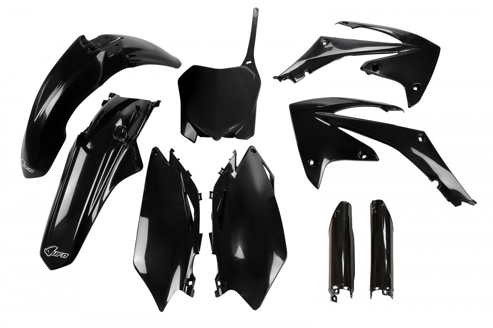full kit plastique honda 250 450 crf 2009 2010 2011 2012 2013 noir kit plast