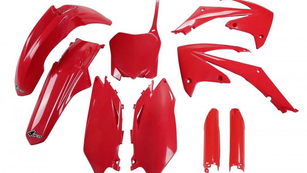full kit plastique honda 250 450 crf 2009 2010 2011 2012 2013 rouge kit plast
