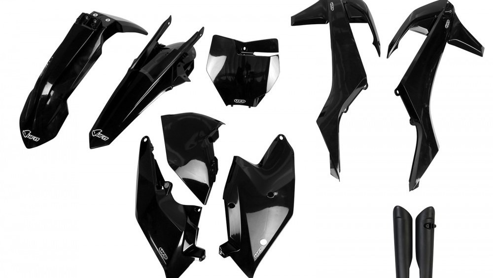 full kit plastique ktm 125 250 350 450 sx sxf 2016 2017 2018 noir kit plast