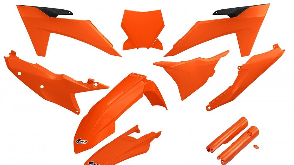 full kit plastique ktm 125 250 350 450 sx sxf 2023 orange kit plast