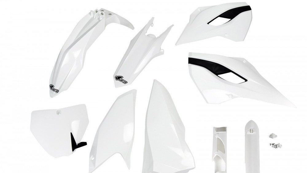 full kit plastique ufo husqvarna 125 250 350 450 tc fc 2014 2015 blanc kit plast