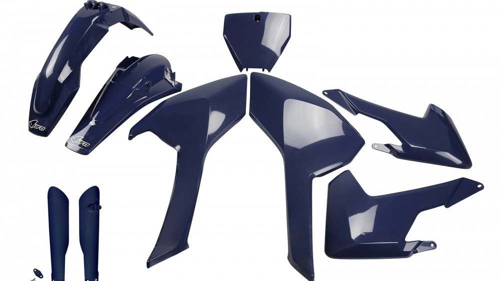 full kit plastique ufo husqvarna 125 250 350 450 tc fc 2016 2017 2018 bleu kit plast