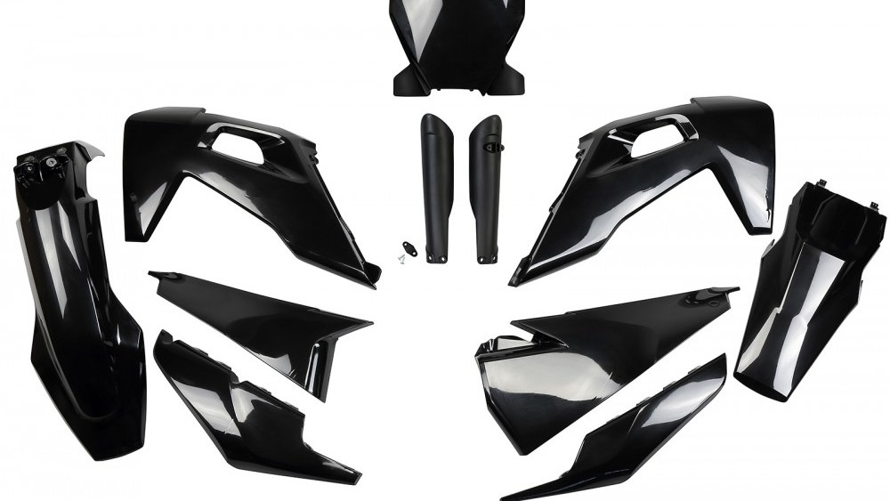 full kit plastique ufo husqvarna 125 250 350 450 tc fc 2019 2020 2021 2022 noir kit plast