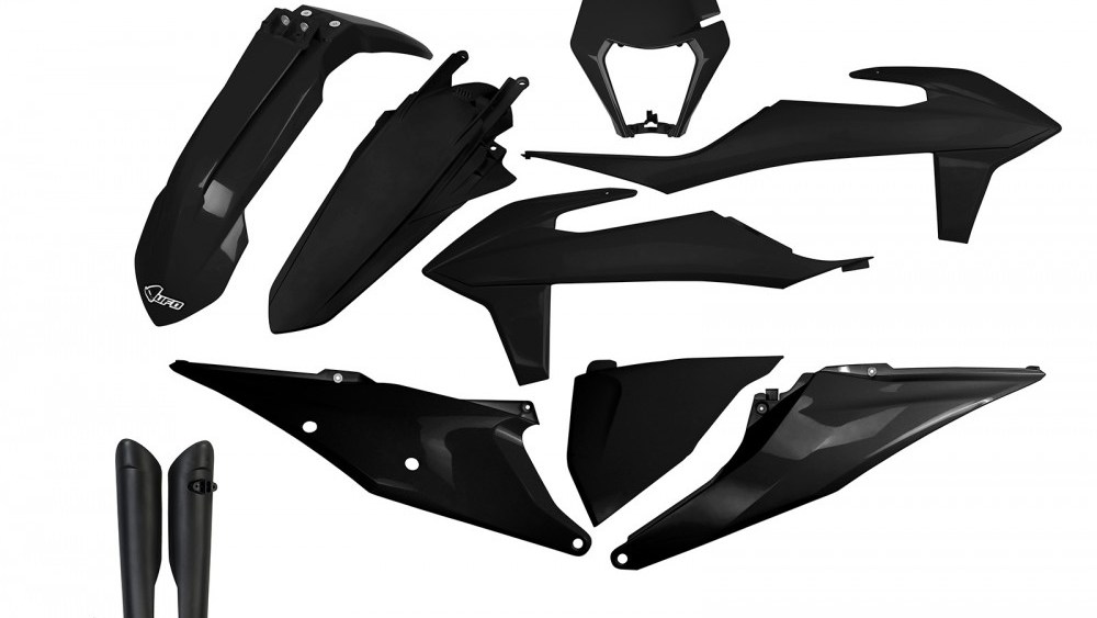 full kit plastique ufo ktm exc excf tpi xc xcw 125 250 300 350 450 500 2020 2021 2022 2023 noir kit plast