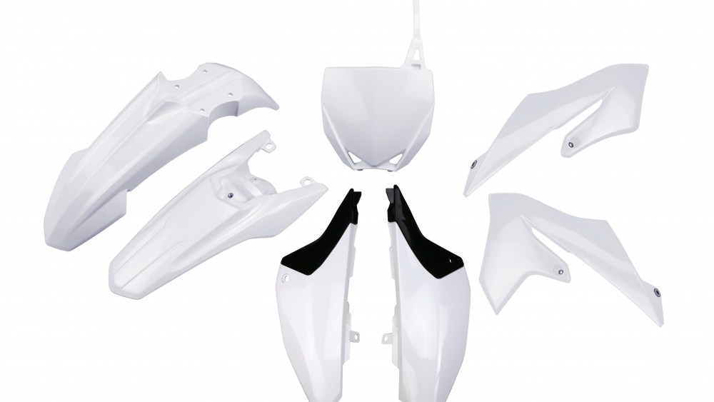 full kit plastique ufo yamaha 65 yz 2018 2019 2020 2021 2022 2023 blanc kit plast