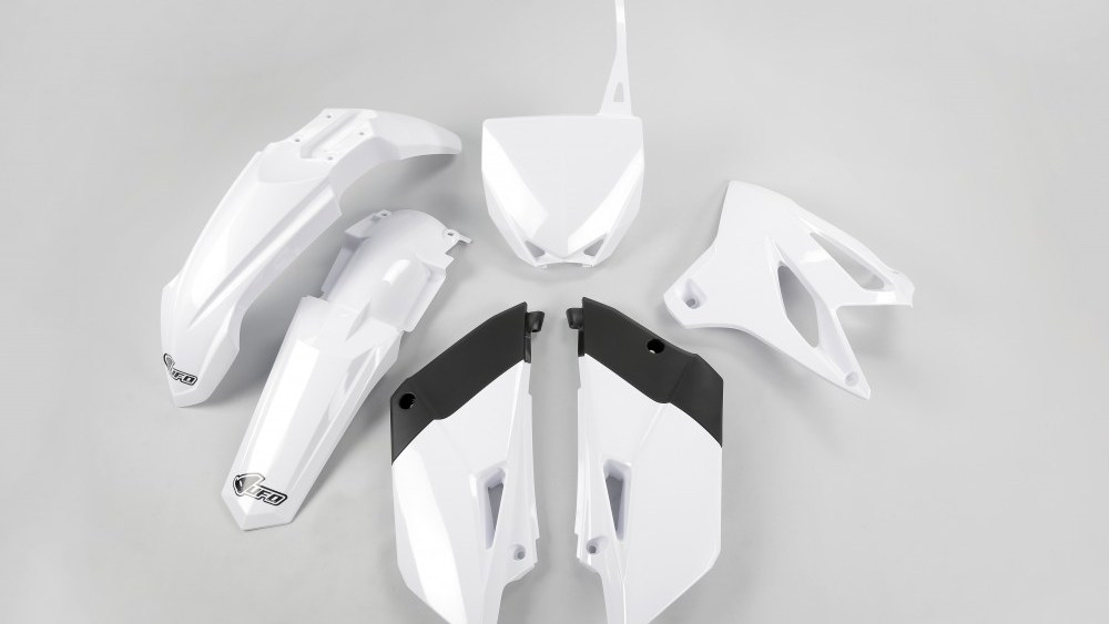 full kit plastique ufo yamaha 85 yz 2015 2016 2017 2018 2019 2020 2021 blanc kit plast