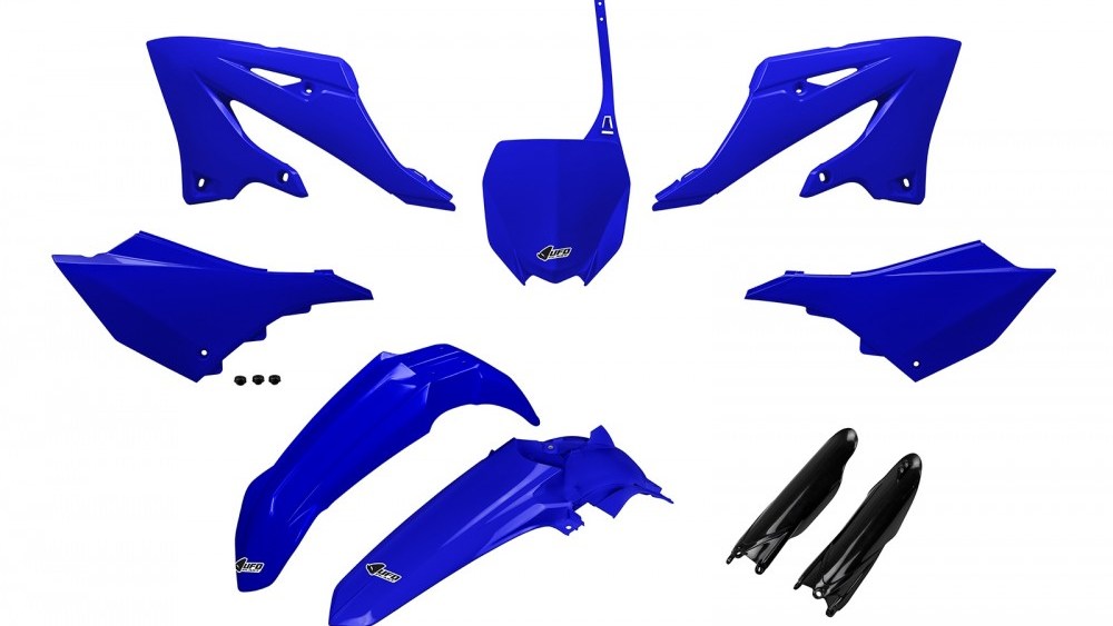 full kit plastique yamaha 125 250 yz 2022 2023 bleu kit plast complet