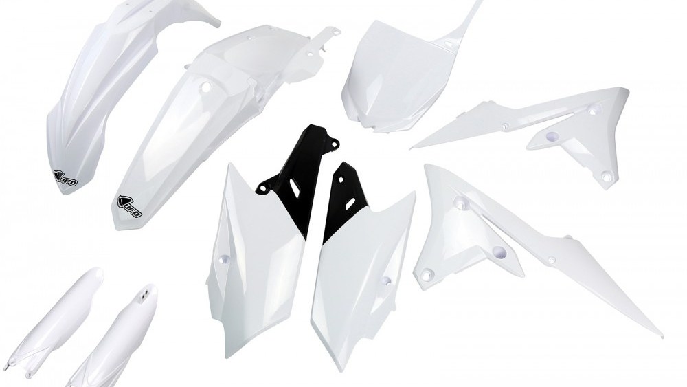 full kit plastique yamaha 250 450 yzf 2014 2015 2016 2017 2018 blanc kit plast complet