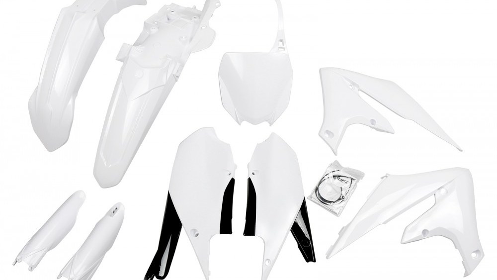 full kit plastique yamaha 250 450 yzf 2018 2019 2020 2021 2022 2023 blanc kit plast complet