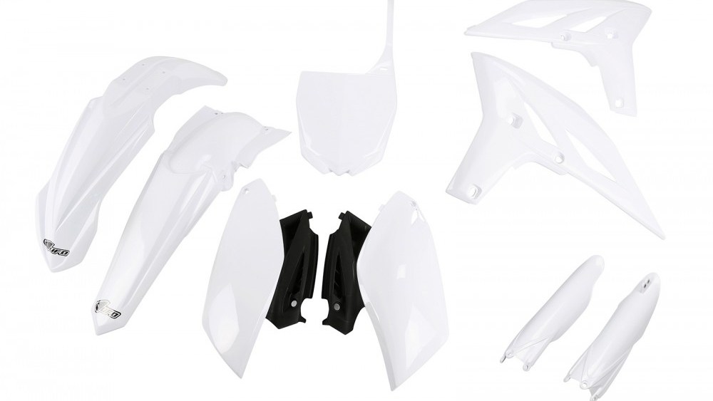 full kit plastique yamaha 250 yzf 2010 2011 2012 2013 blanc kit plast complet