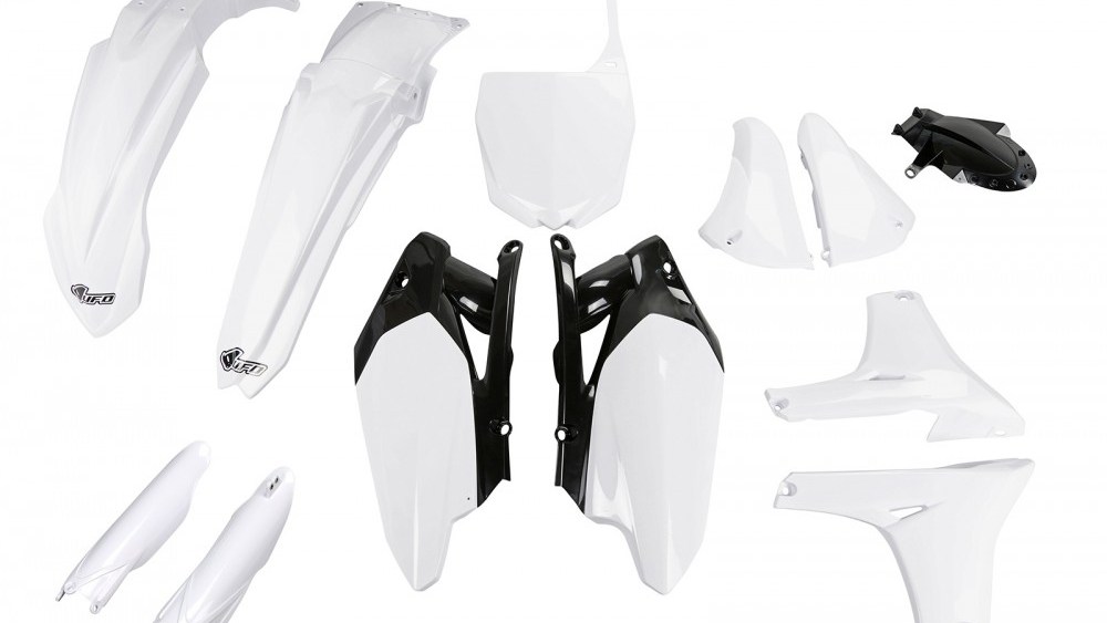 full kit plastique yamaha 450 yzf 2010 2011 2012 2013 blanc kit plast complet