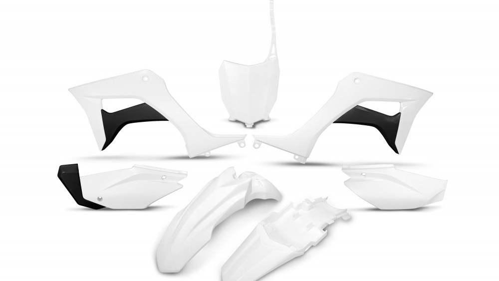 kit plastique honda 110 crf 2019 2020 2021 2022 2023 blanc kit plast