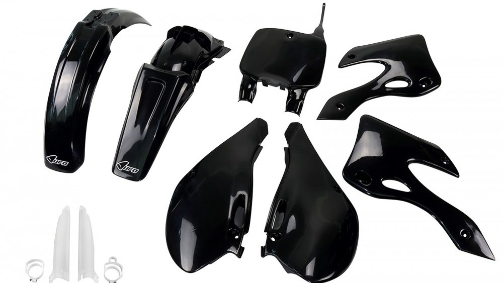 kit plastique kawasaki 125 250 kx 1999 2000 2001 2002 noir kit plast
