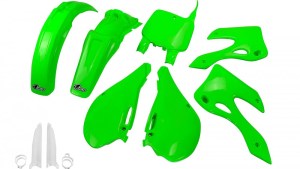 kit plastique kawasaki 125 250 kx 1999 2000 2001 2002 vert kit plast