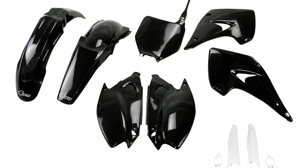 kit plastique kawasaki 125 250 kx 2003 2004 2005 2006 2007 2008 noir kit plast