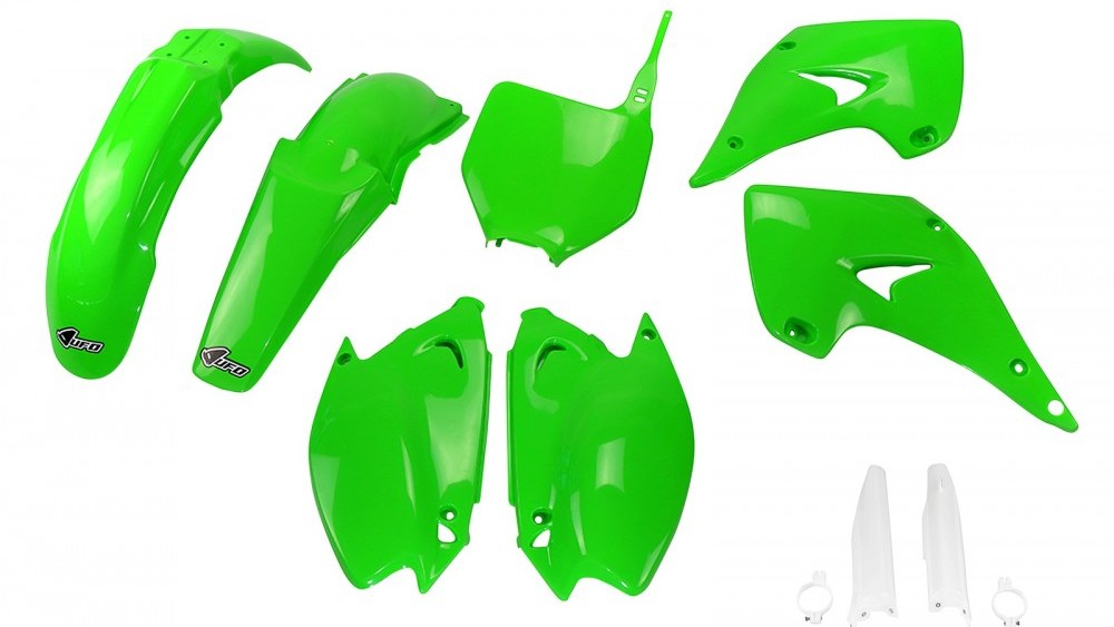 kit plastique kawasaki 125 250 kx 2003 2004 2005 2006 2007 2008 vert kit plast
