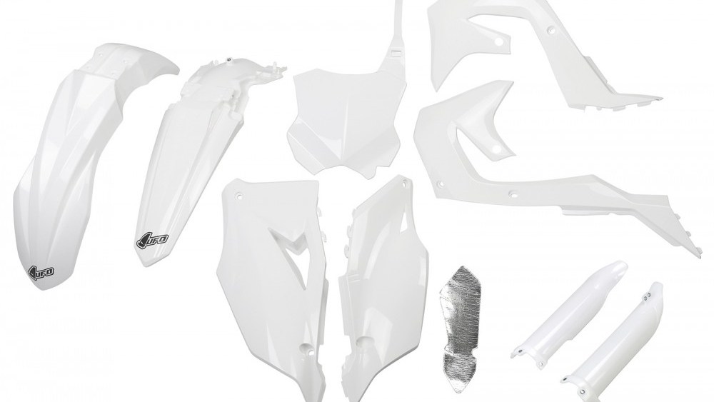 kit plastique kawasaki 250 450 kxf 2019 2020 2021 2022 2023 blanc kit plast