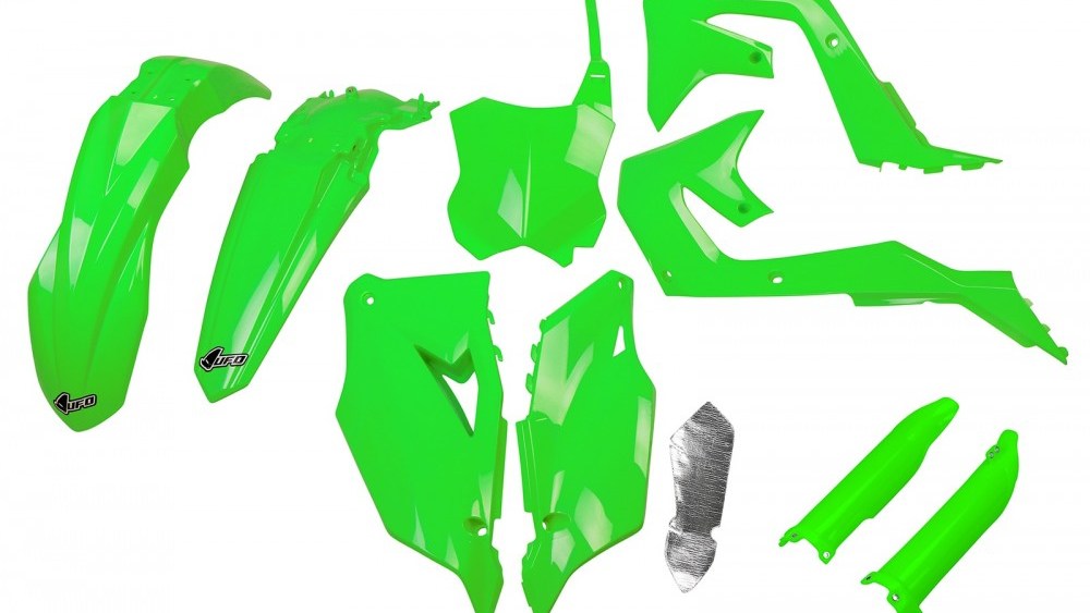 kit plastique kawasaki 250 450 kxf 2019 2020 2021 2022 2023 vert kit plast