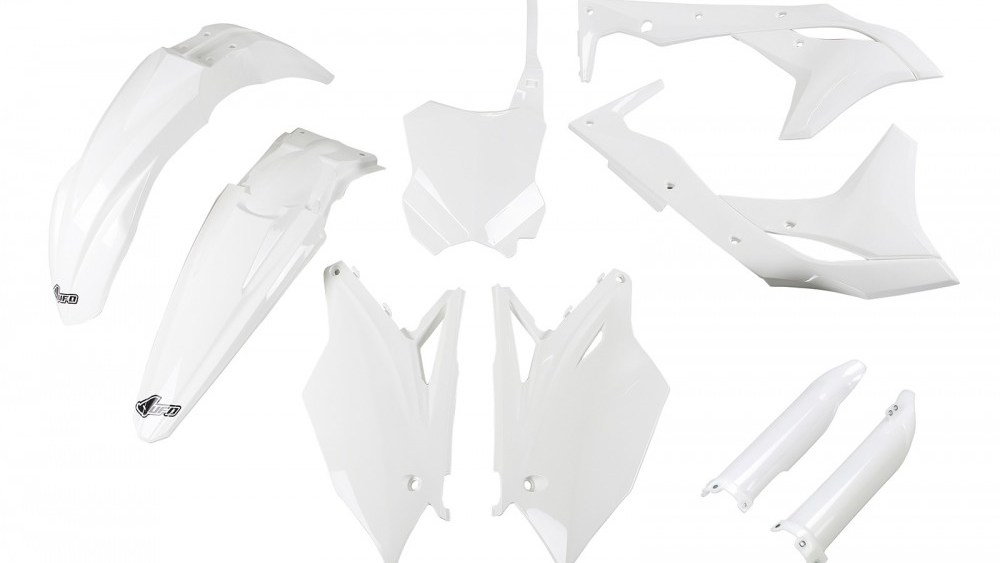 kit plastique kawasaki 250 kxf 2017 2018 2019 2020 blanc kit plast
