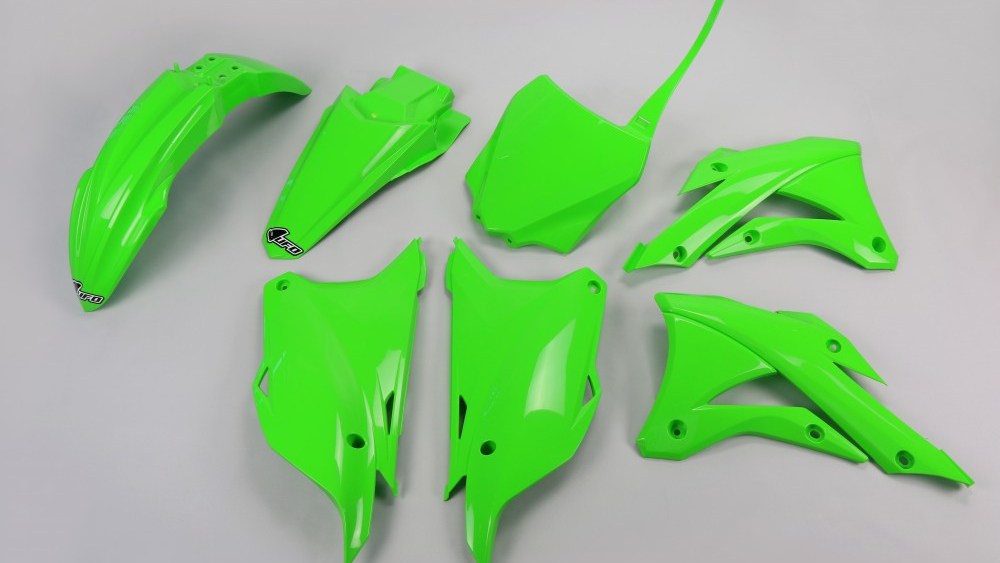 kit plastique kawasaki 85 kx 2014 2015 2016 2017 2018 2019 2020 2021 vert kit plast