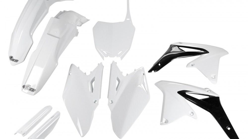 kit plastique suzuki 450 rmz 2008 2009 2010 2011 2012 2013 2014 2015 2016 2017 kit complet ufo blanc