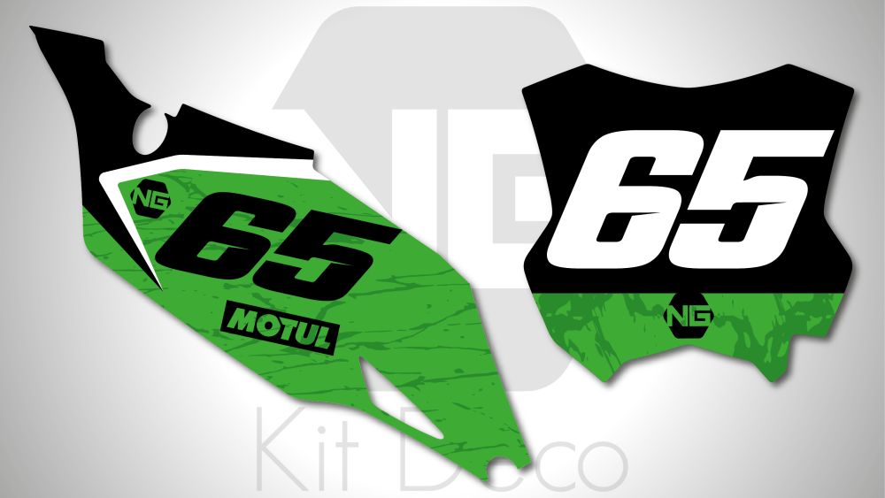 kit déco fond de plaque numéro 250 450 kxf 2019 2020 2021 2022 2023 kawasaki motocross ng marble 2 mx decals stickers graphics autocollant adhesifs_Plan de travail 1
