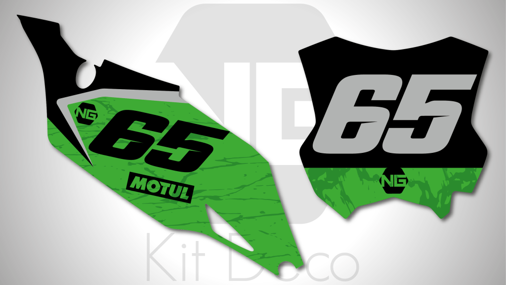 kit déco fond de plaque numéro 250 450 kxf 2019 2020 2021 2022 2023 kawasaki motocross ng marble mx decals stickers graphics autocollant adhesifs_Plan de travail 1