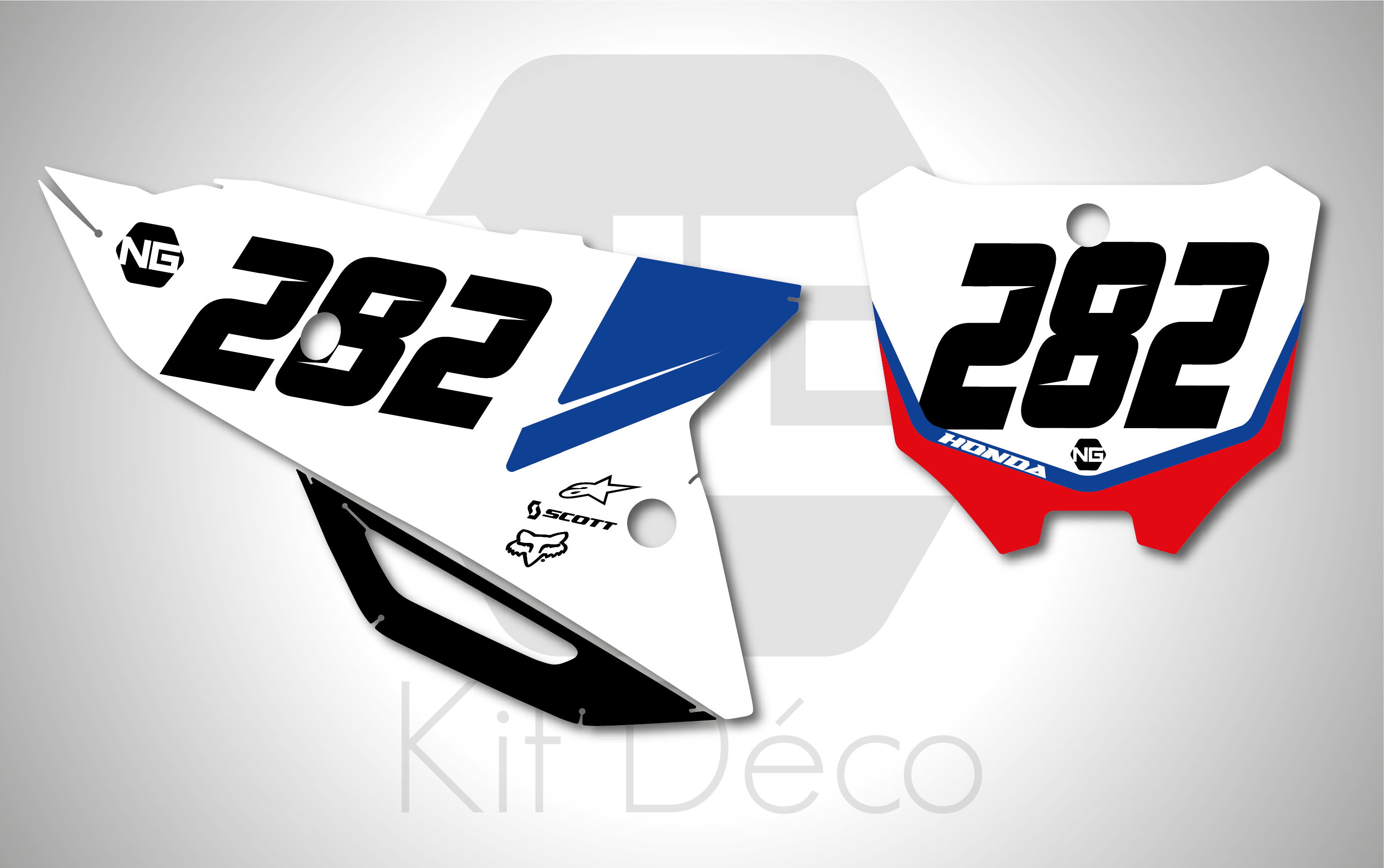 kit déco fond de plaque numéro honda 250 450 crf 2021 2022 2023 2024 motocross ng craps series mx decals stickers graphics autocollant adhesifs_Plan de travail 1