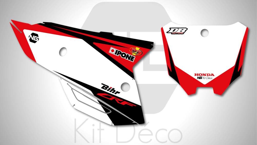 kit déco fond de plaque numéro honda 250 450 crf 2021 2022 2023 2024 motocross ng db motors 2021 old mx decals stickers graphics autocollant adhesifs_Plan de travail 1
