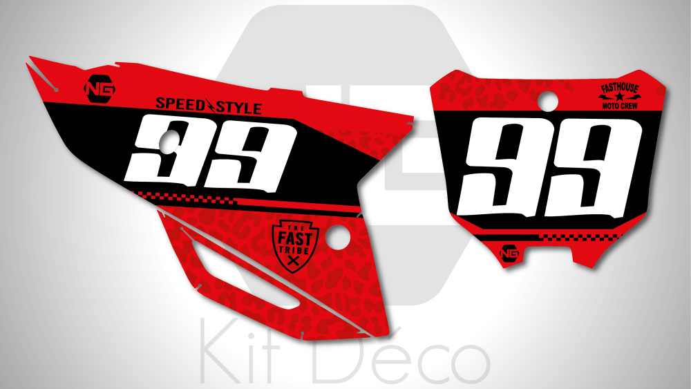 kit déco fond de plaque numéro honda 250 450 crf 2021 2022 2023 2024 motocross ng fasthouse 2022 old mx decals stickers graphics autocollant adhesifs_Plan de travail 1
