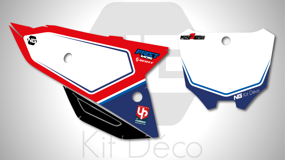 kit déco fond de plaque numéro honda 250 450 crf 2021 2022 2023 2024 motocross ng kent1moto 2022 mx decals stickers graphics autocollant adhesifs_Plan de travail 1