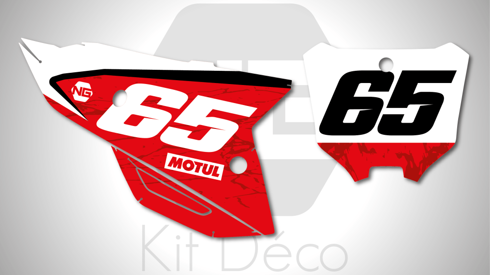 kit déco fond de plaque numéro honda 250 450 crf 2021 2022 2023 2024 motocross ng marble series 3 mx decals stickers graphics autocollant adhesifs_Plan de travail 1